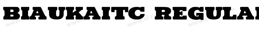BiauKaiTC Regular字体转换